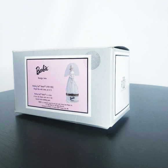 Wedding Day Barbie Porcelain Hinged Box PHB Midwest Trinket - Picture 10 of 14